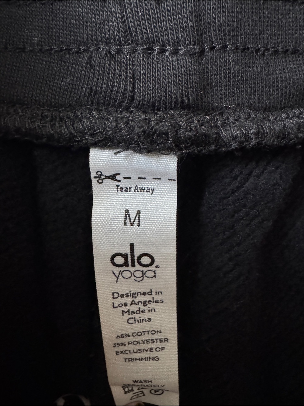 Alo yoga black loungewear shorts size M - Picture 10 of 10